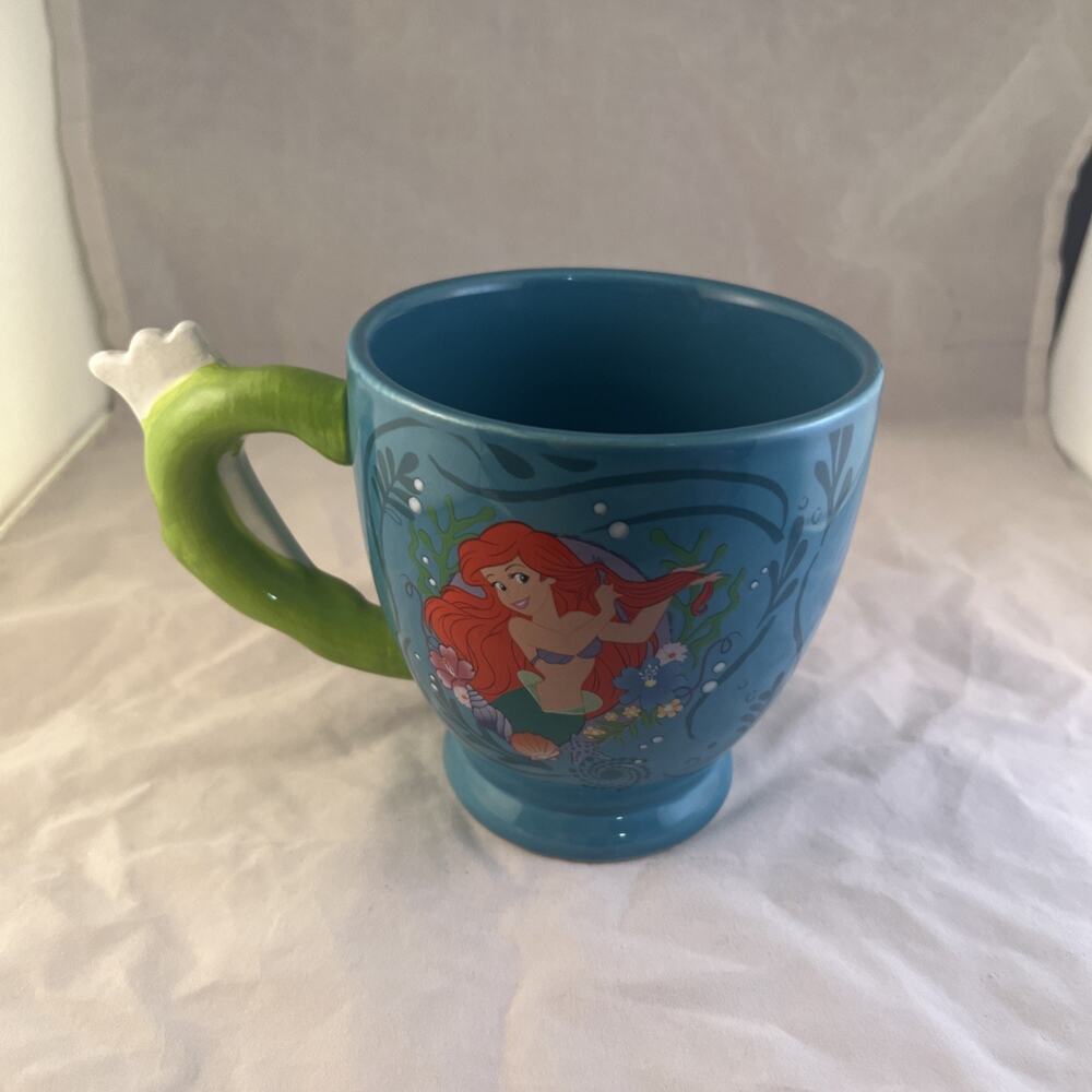 Disney The Little Mermaid Ariel Coffee Mug Dinglehopper Fork Handle - Picture 4 of 6